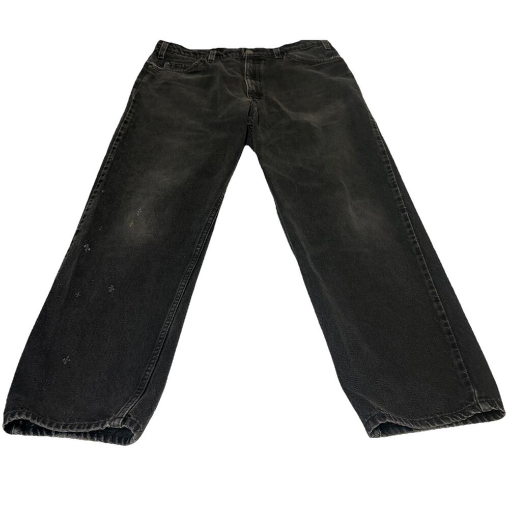 Vintage Levis 553 Black Denim 90s Jeans Men’s 34x31 Relaxed Straight Leg Western